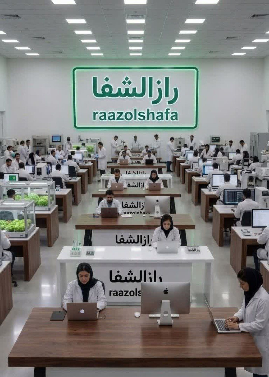 تصویر فضای کاری معرفیشده توسط مجموعه رازالشفا